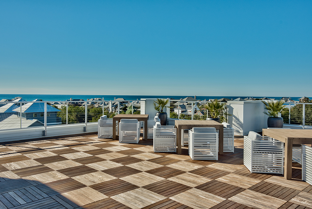 interior design features for Super Bowl party - rooftop terrace the pointe on 30A interior design features for Super Bowl party - rooftop terrace the pointe on 30A