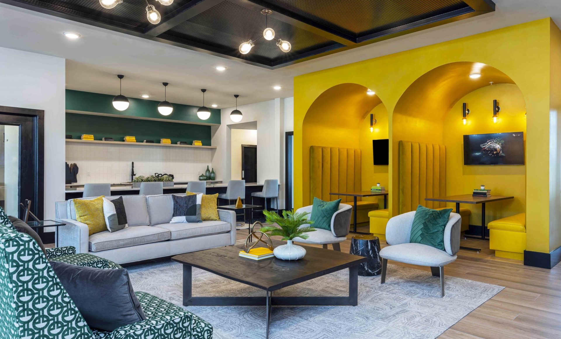 5   Retreat at East 2   Club Room with Booths 2  1st Floor