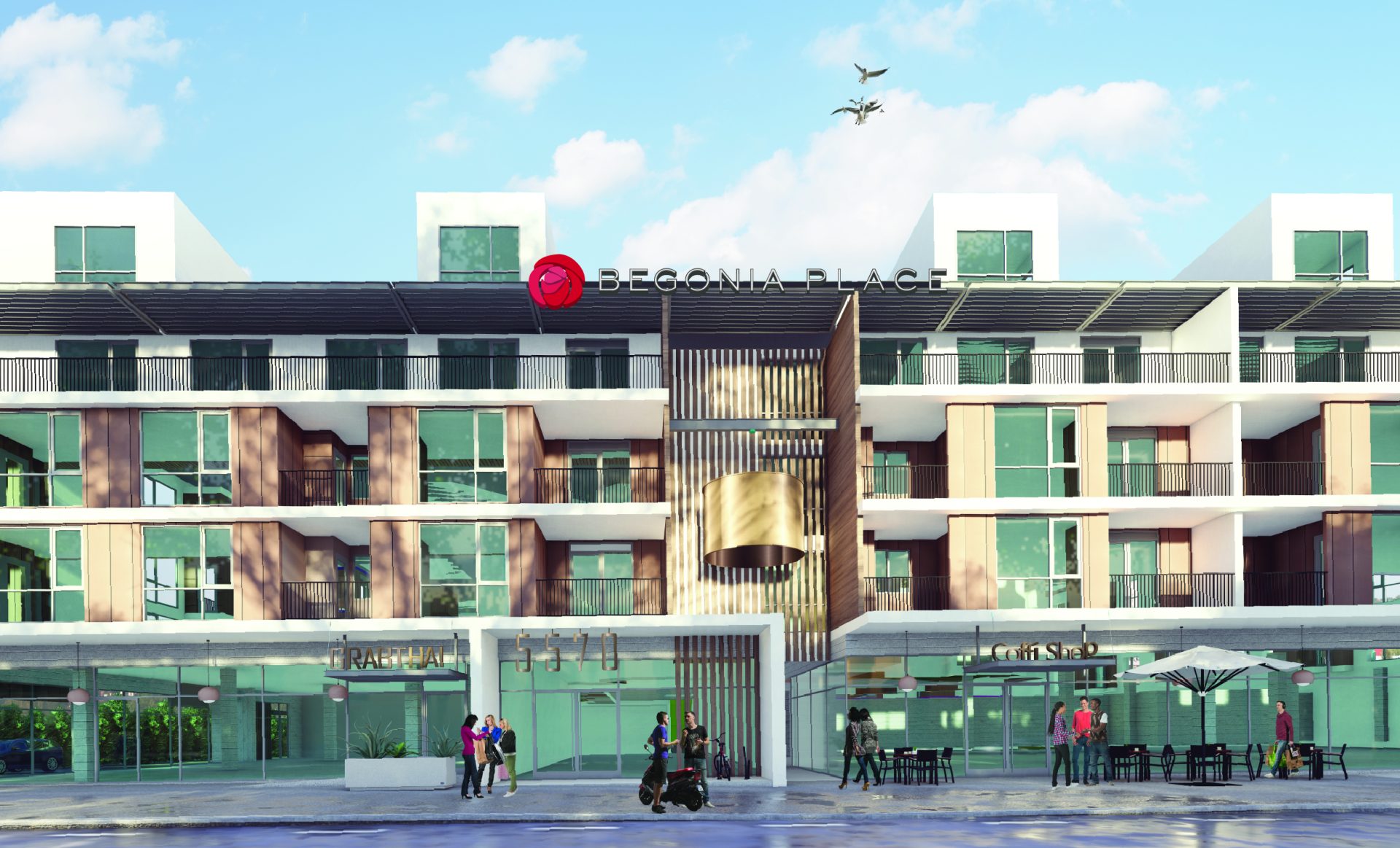 Begonia   Front Sign Mockup