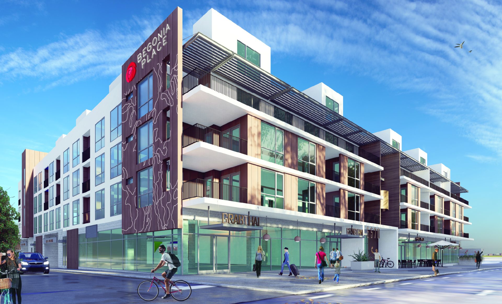 Begonia   Wall Sign Mockup