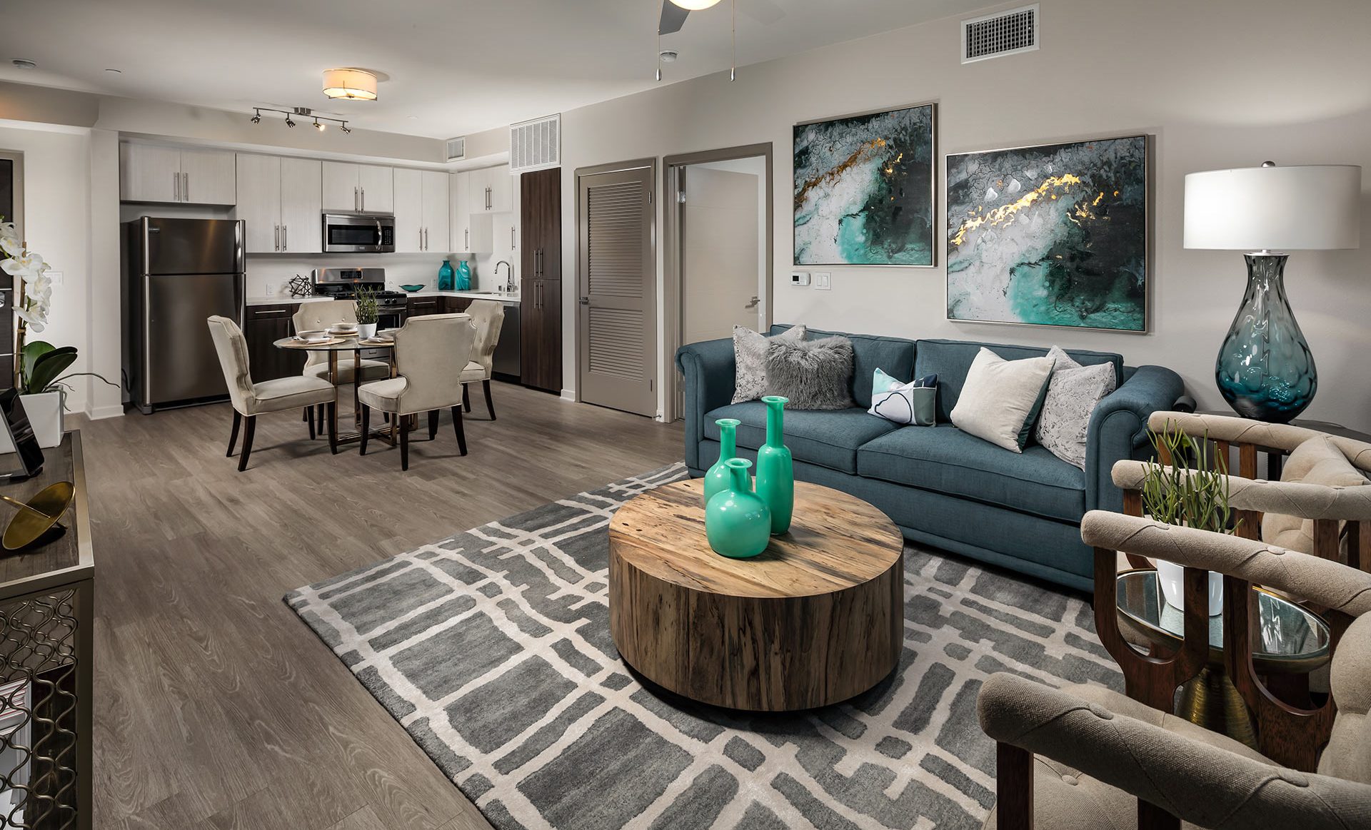 HPA Design Group The Harrison Living Kitchen