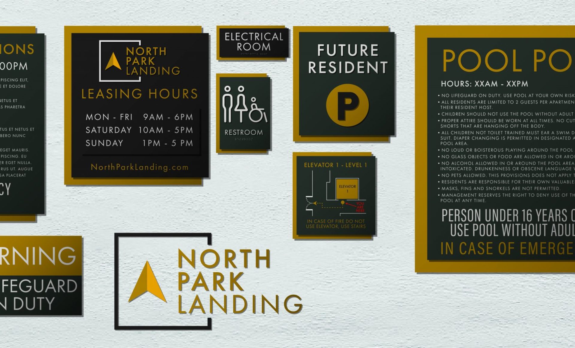 Northpark Landing Signage